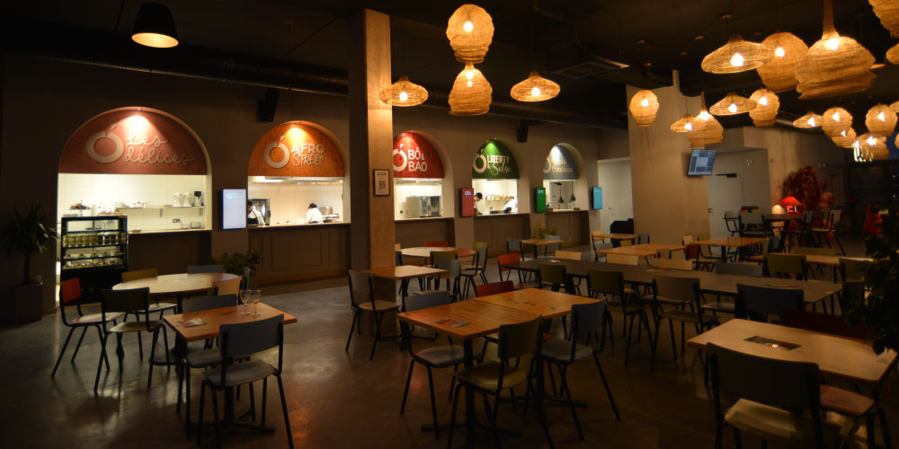 photo de l'interieur des docks à roanne restaurant